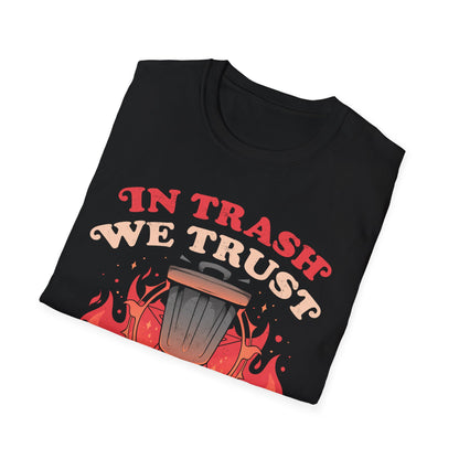 In Trash We Trust — Funny Evil Raccoon T-Shirt