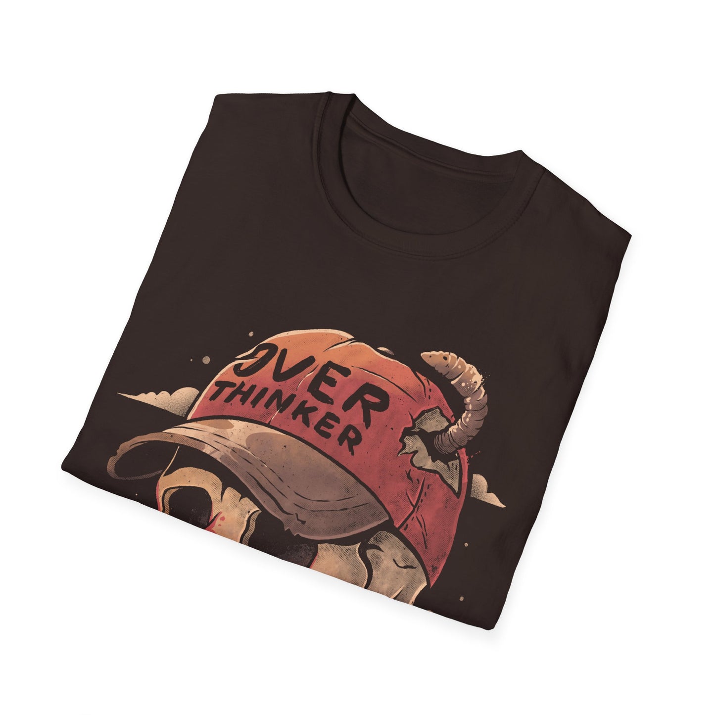 Overthinker Skull – Anxiety & Introspective T-Shirt