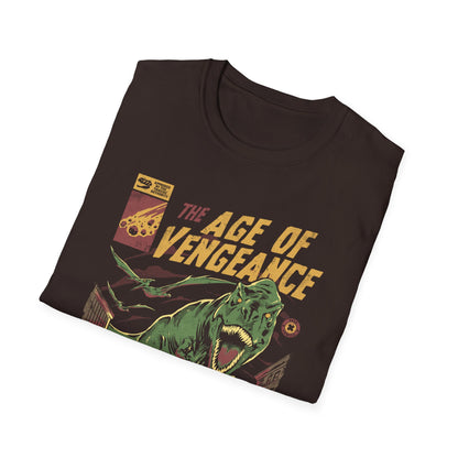 The Age of Vengeance – Retro Dinosaur Poster T-Shirt