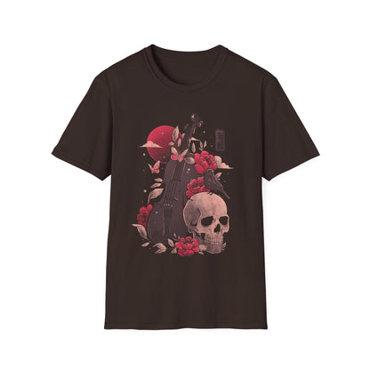 Death and Music – Cello Skull T-Shirt