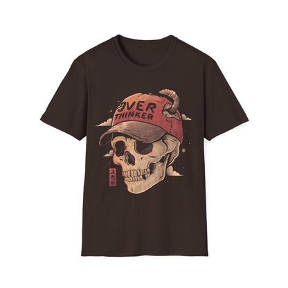 Overthinker Skull – Anxiety & Introspective T-Shirt