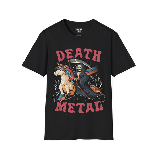 Death Metal – Ironic Grim Reaper & Unicorn T-Shirt