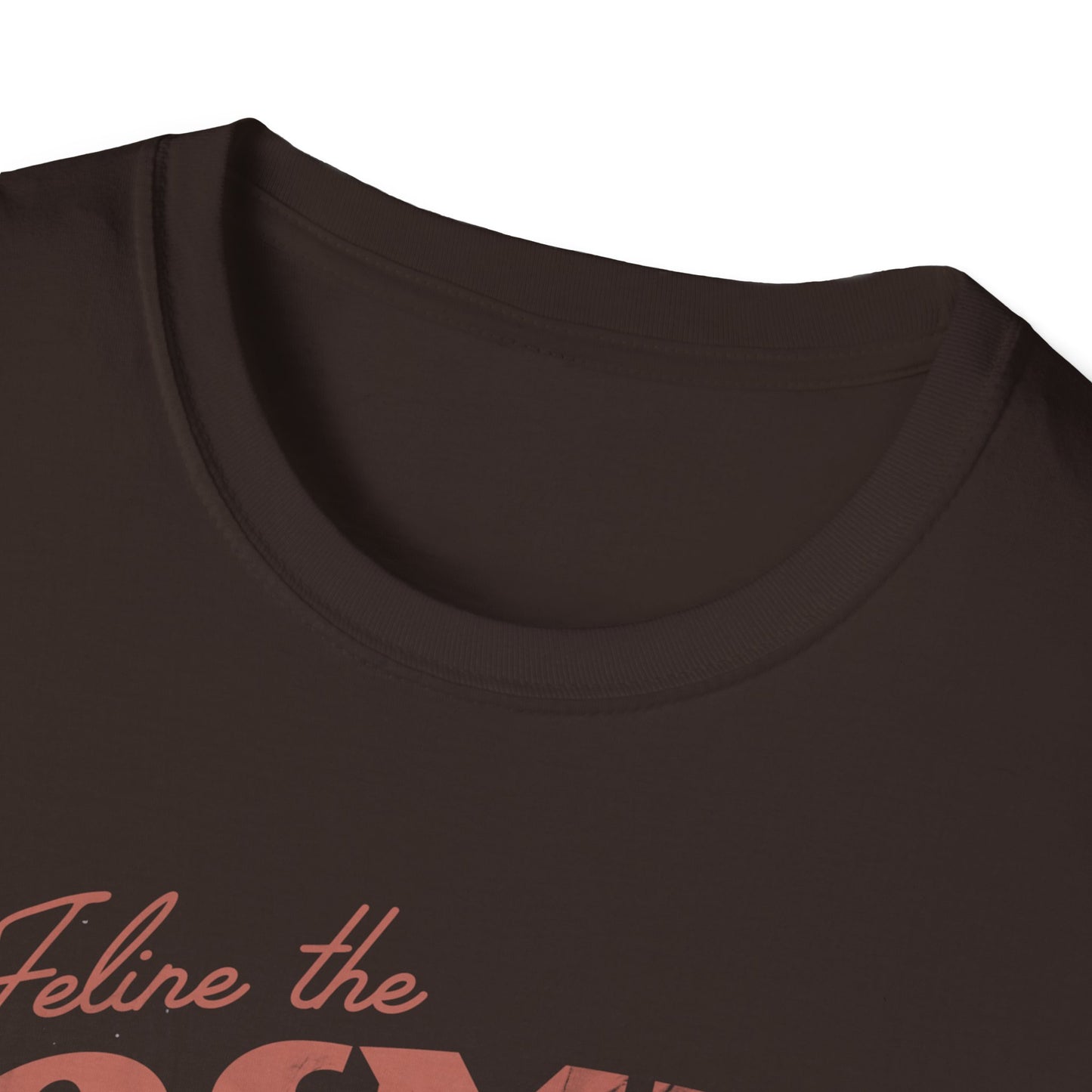 Cosmic Vibes - Cat Retro Poster T-Shirt