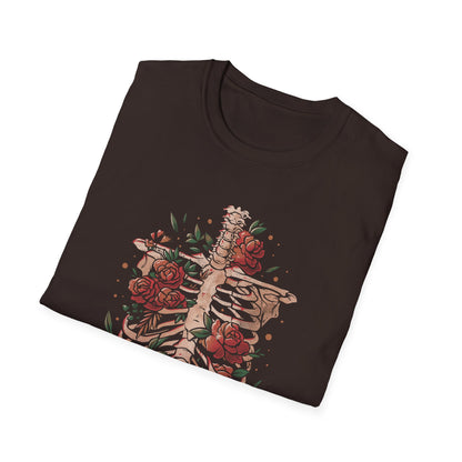 Bones and Flowers – Skeleton T-Shirt