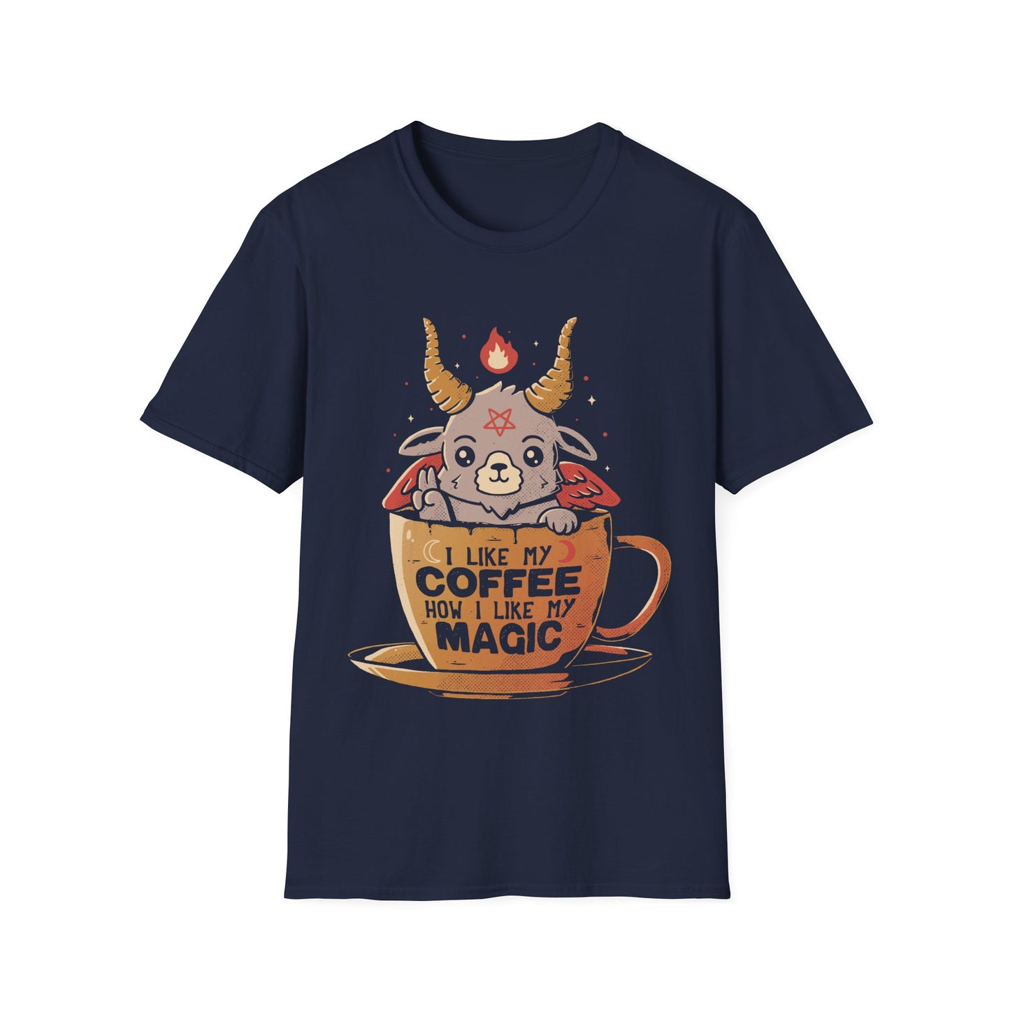 Black Coffee – Baphome in a Coffee Cup T-Shirt