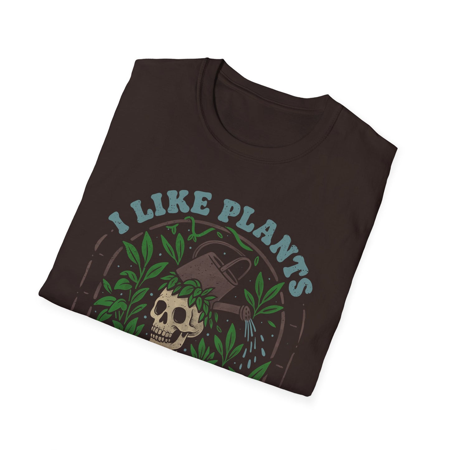 I Like Plants More Than People — Funny Skull T-Shirt