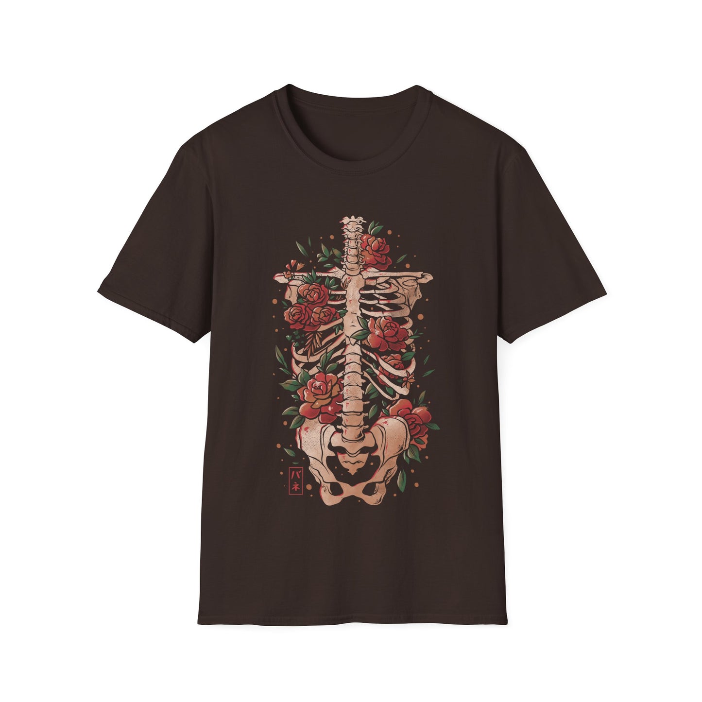 Bones and Flowers – Skeleton T-Shirt