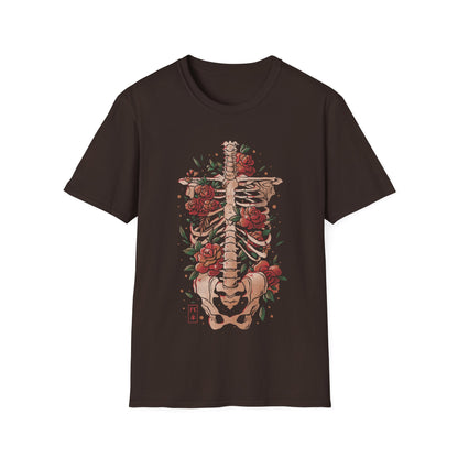 Bones and Flowers – Skeleton T-Shirt