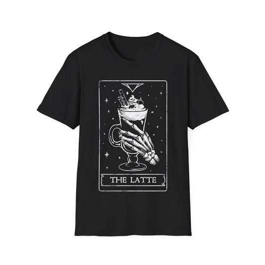 The Latte - Skeleton Tarot Card T-Shirt