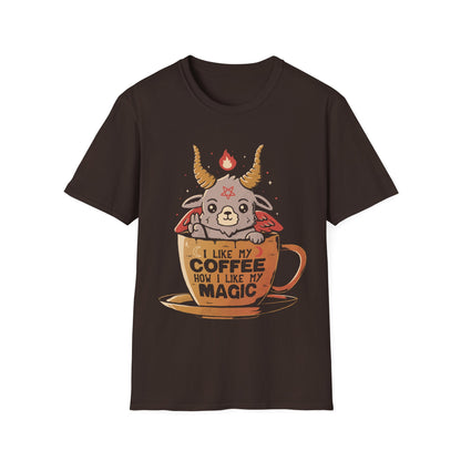 Black Coffee – Baphome in a Coffee Cup T-Shirt
