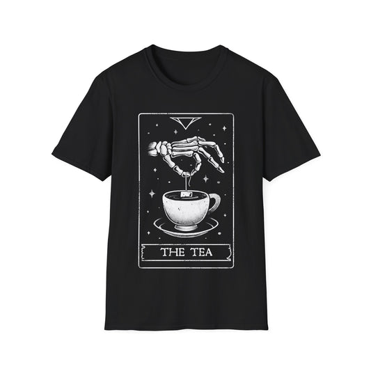 The Tea - Skeleton Tarot Card T-Shirt