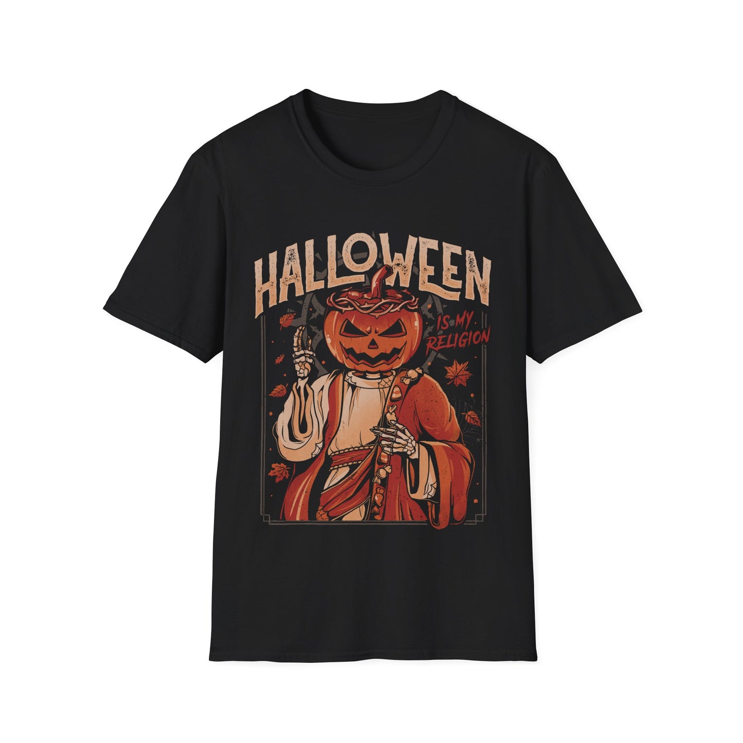 Halloween is my Religion – Pumpkin T-Shirt