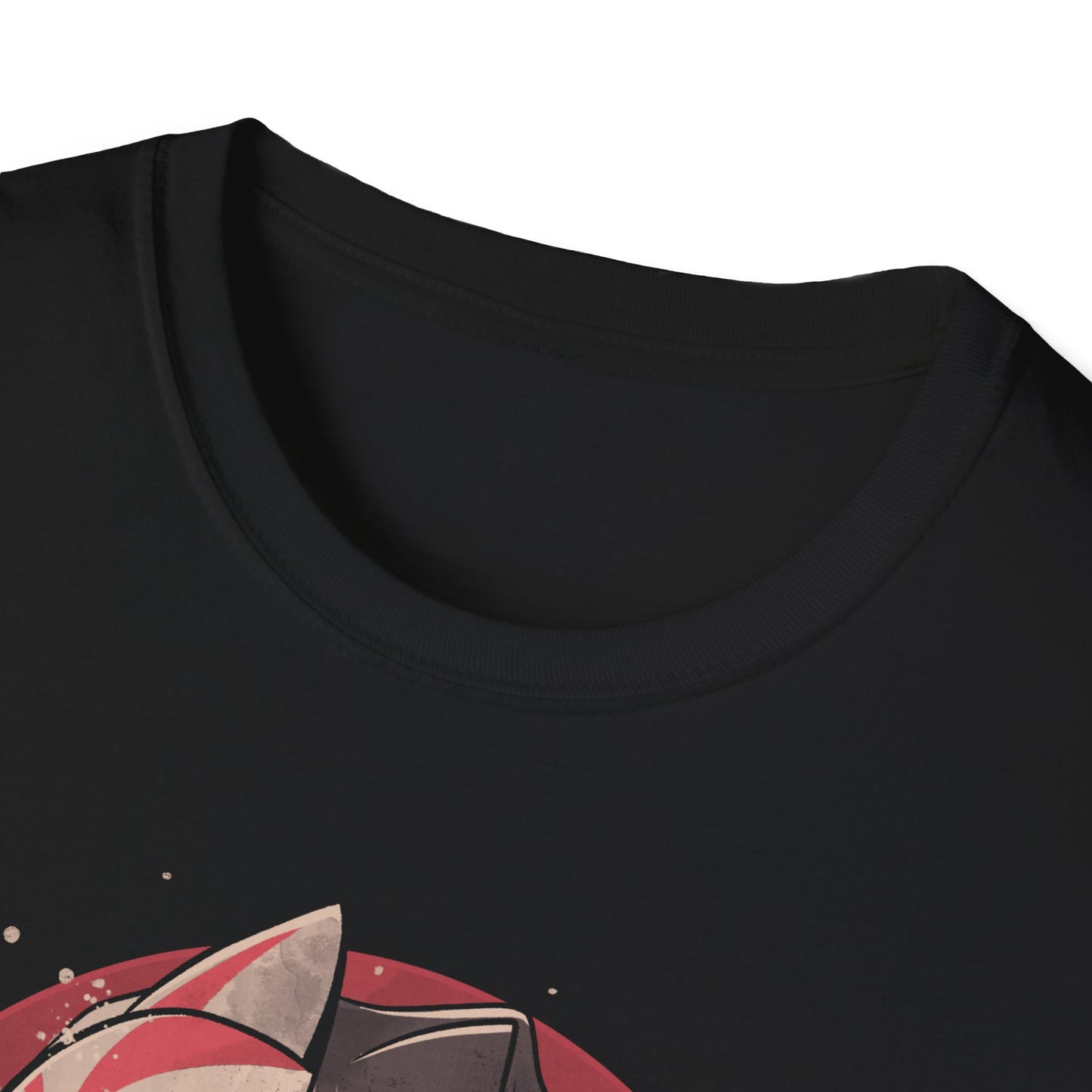 Death Messenger – Grim Reaper with Katana & Kitsune Mask T-Shirt