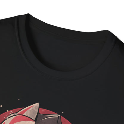 Death Messenger – Grim Reaper with Katana & Kitsune Mask T-Shirt
