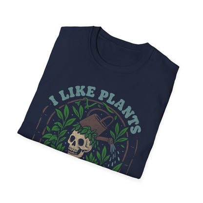 I Like Plants More Than People — Funny Skull T-Shirt