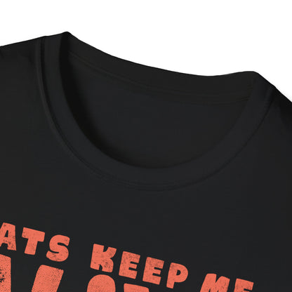 Cats Keeps Me Alive – Dark Cute Skull T-Shirt