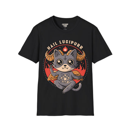 Hail Lucipurr – Cute & Funny Demon Cat T-Shirt