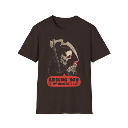 Adding You – Funny Grim Reaper T-Shirt