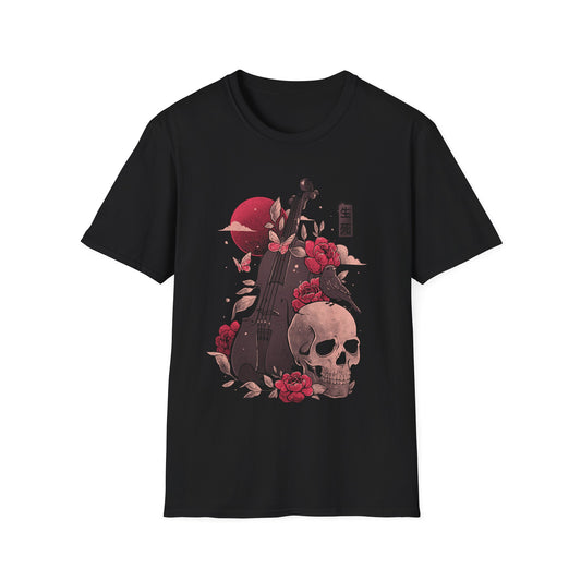 Death and Music – Cello Skull T-Shirt