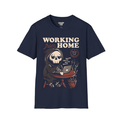 Working From Home – Death’s Home Office T-Shirt