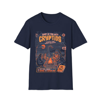 Cryptids Camp - Retro Poster T-Shirt