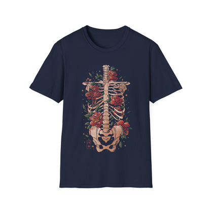 Bones and Flowers – Skeleton T-Shirt