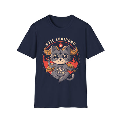 Hail Lucipurr – Cute & Funny Demon Cat T-Shirt