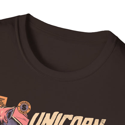 Unicorncalypse – Retro Unicorn Poster T-Shirt