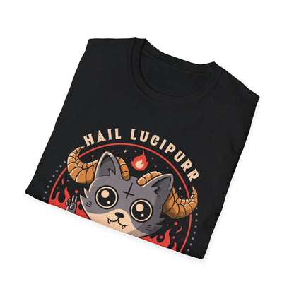 Hail Lucipurr – Cute & Funny Demon Cat T-Shirt