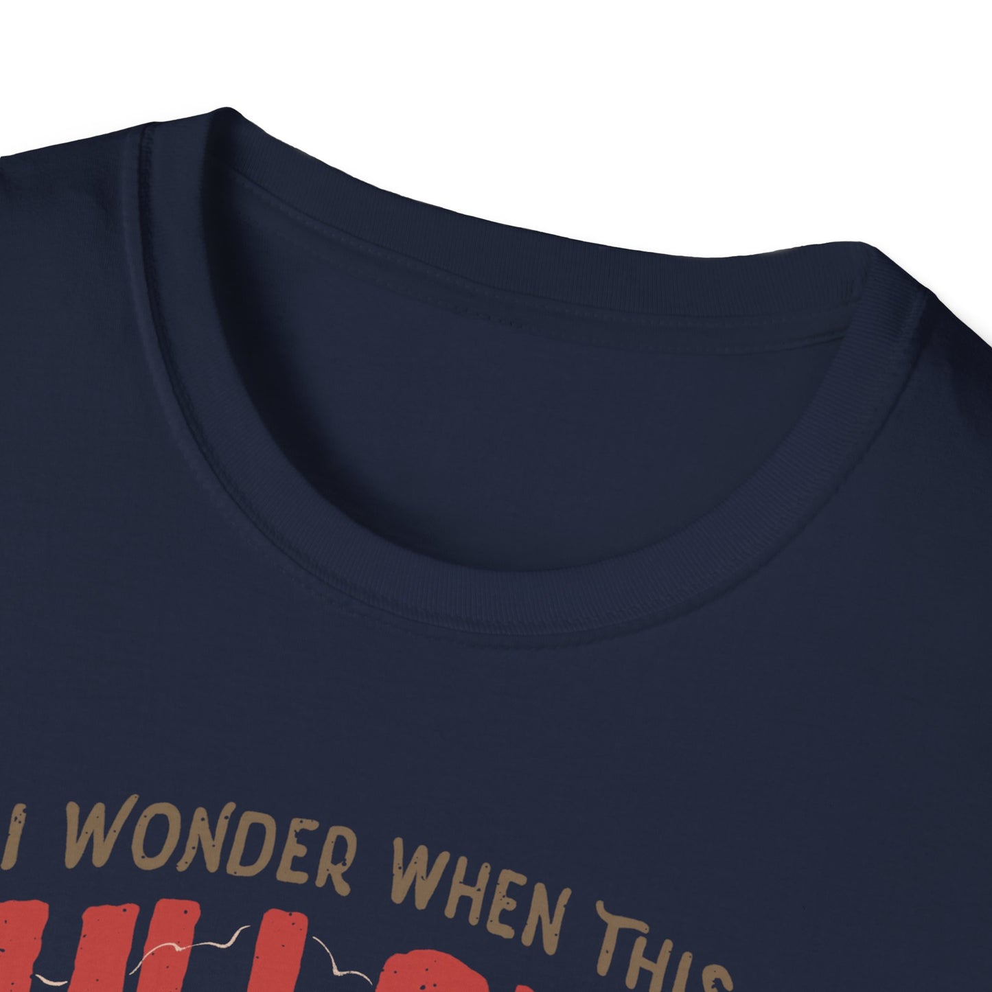 I Wonder When This Bullshit Will Be Over – Sarcastic Dark Skull T-Shirt