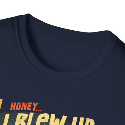 Honey I Blew Up The Cat - Funny Retro Poster T-Shirt