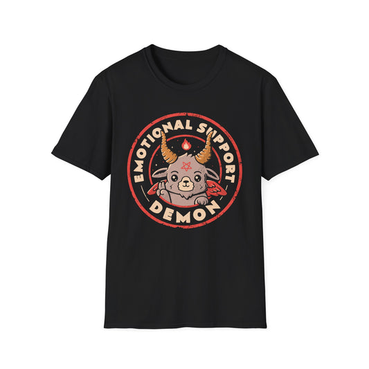 Emotional Support Demon – Cute & Funny Baphomet T-Shirt