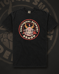 Emotional Support Demon graphic on black t-shirt – Emotional Support Demon Tee by CREEPTEE