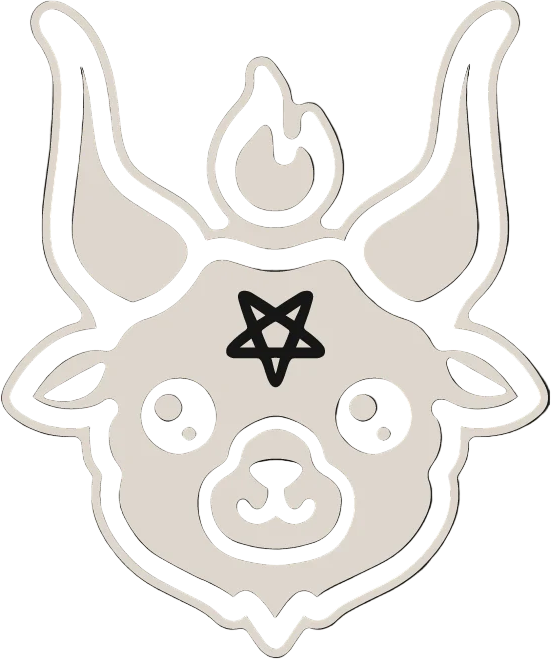 CREEPTEE demon goat logo