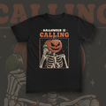 Halloween Is Calling tee mockup