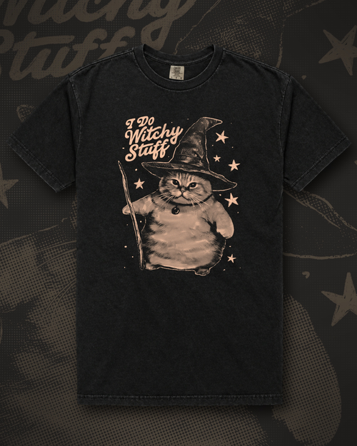 I Do Witchy Stuff tee mockup