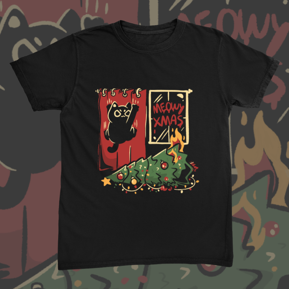 Meowy Xmas Tee