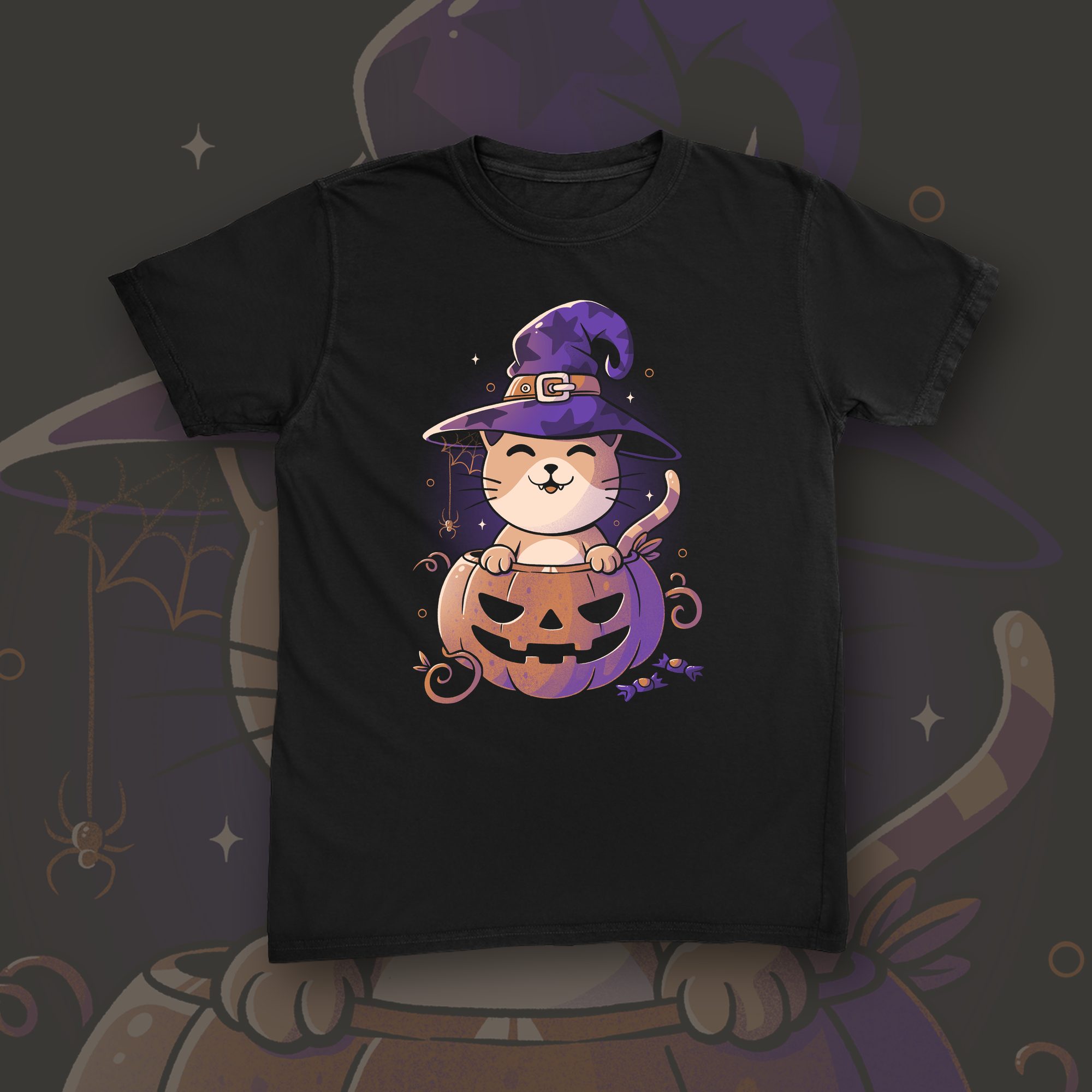 Spooky Kitten tee mockup