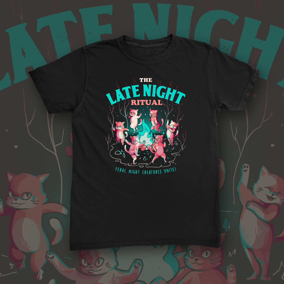The Late Night Ritual tee mockup