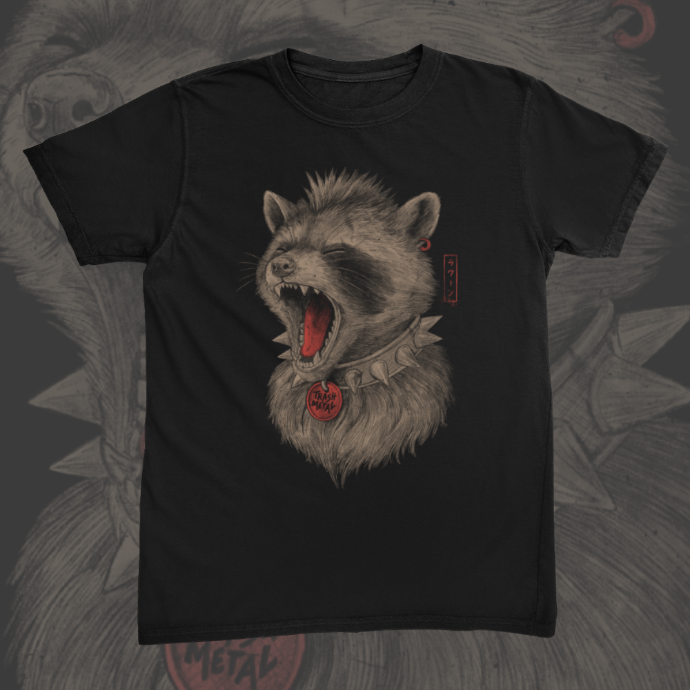 Trash Metal Raccoon Tee