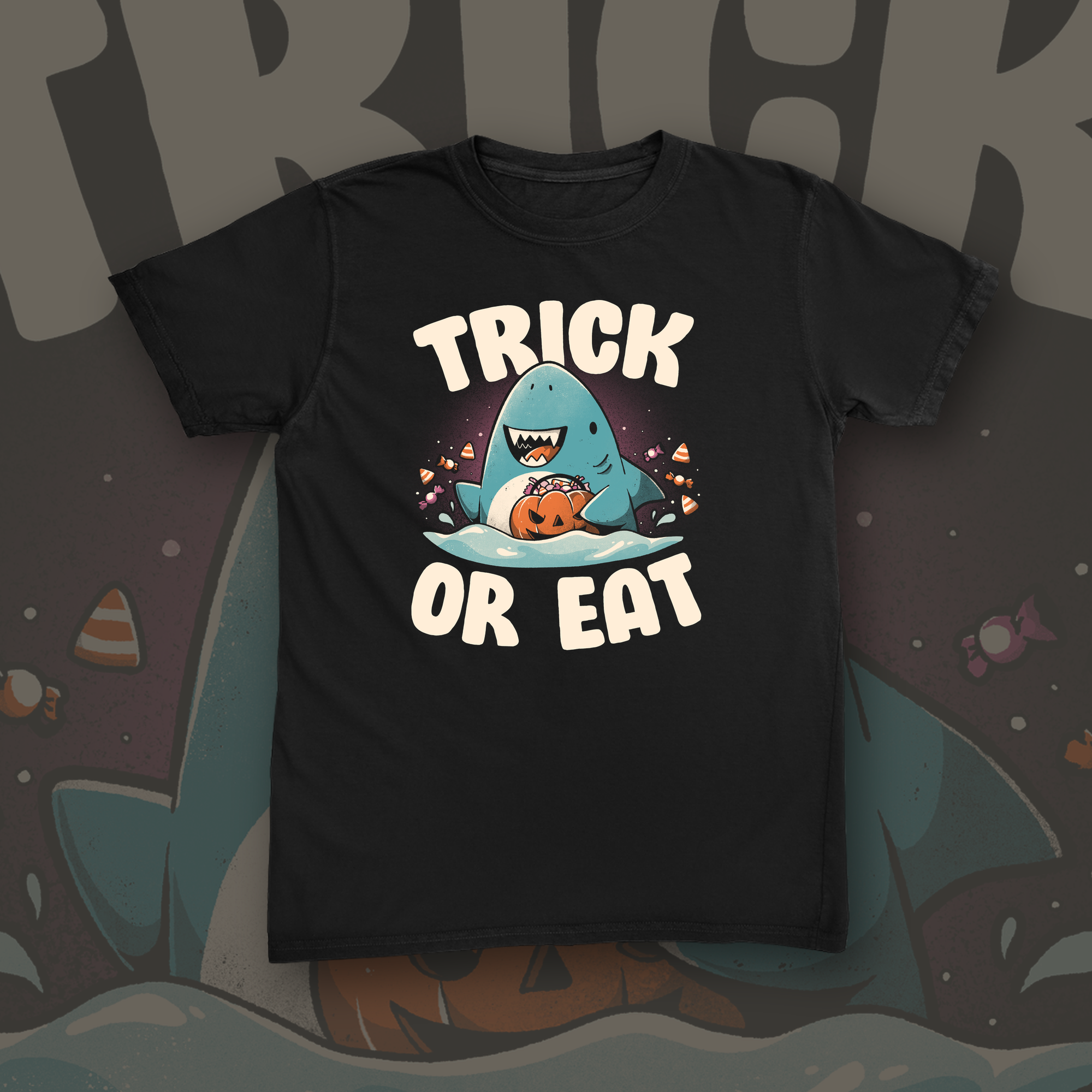 Trick Or Eat tee mockup